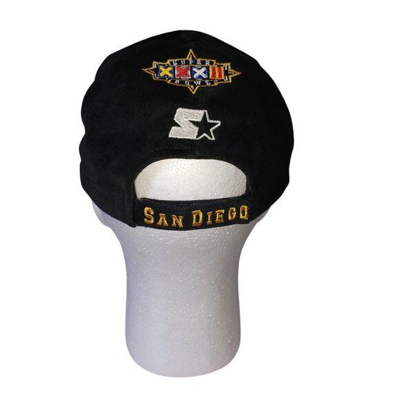 Vintage Denver Broncos Super Bowl Champs XXXII Starter Hat Black Adjustable Cap - Picture 3 of 6